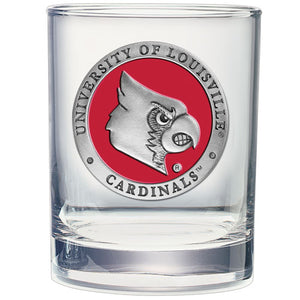 University of Louisville Double Old Fashioned Glass
