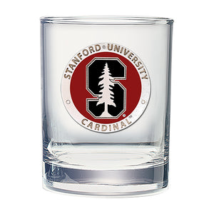 Stanford University Double Old Fashioned Glass