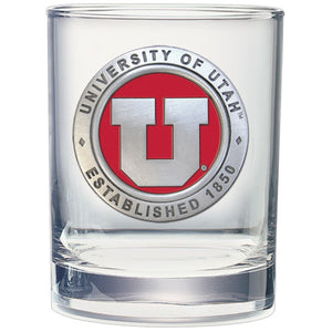 University of Utah Double Old Fashioned Glass