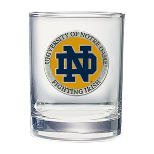University of Notre Dame Double Old Fashioned Glass
