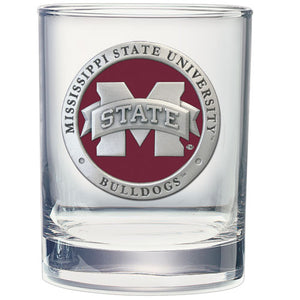 Mississippi State University Double Old Fashioned Glass