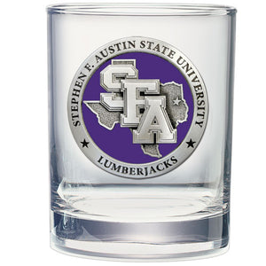 Stephen F. Austin State University Double Old Fashioned Glass