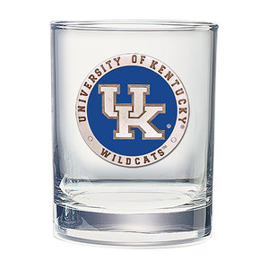 University of Kentucky UK Logo Double Old Fashioned Glass