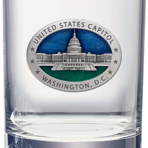 US Capitol Building Double Old Fashioned Glass