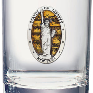 Statue of Liberty Constitution Double Old Fashioned Glass