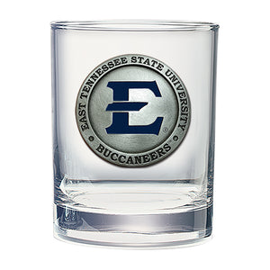 East Tennessee State University Double Old Fashioned Glass