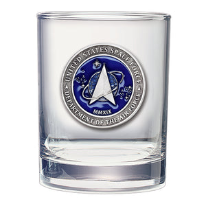 United States Space Force Double Old Fashioned Glass