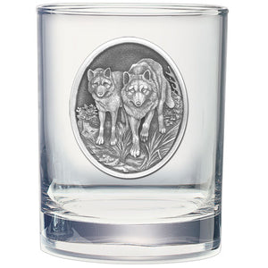 Wolves Double Old Fashioned Glass