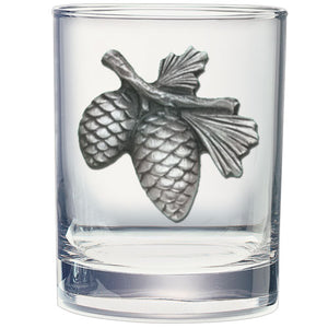 Pine Cone Double Old Fashioned Glass