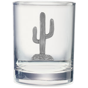Saguaro Cactus Double Old Fashioned Glass