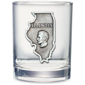 Illinois Double Old Fashioned Glass