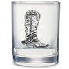 Cowboy Boot Double Old Fashioned Glass