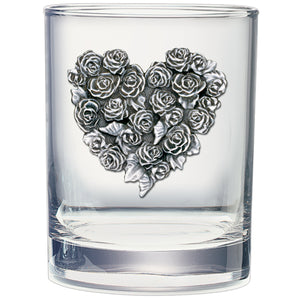 Roses Double Old Fashioned Glass
