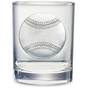 Baseball Double Old Fashioned Glass