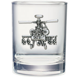 Helicopter Double Old Fashioned Glass