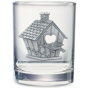 Birdhouse Double Old Fashioned Glass
