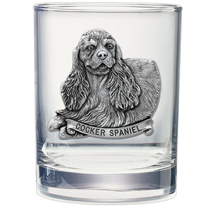 Cocker Spaniel Double Old Fashioned Glass