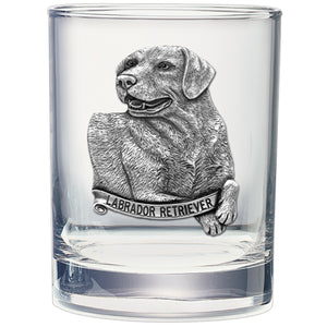 Labrador Retriever Double Old Fashioned Glass