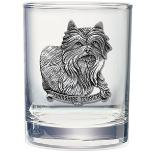 Yorkshire Terrier Double Old Fashioned Glass