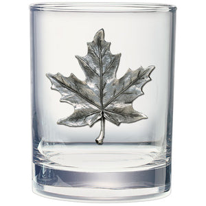 Maple Leaf Double Old Fashioned Glass