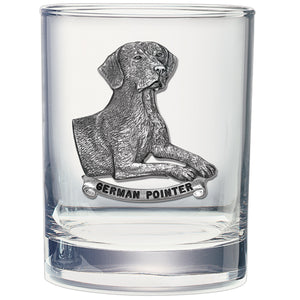 German Shorthaired Pointer Double Old Fashioned Glass