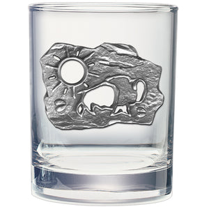 Buffalo Sun Double Old Fashioned Glass