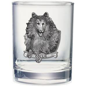 Collie  Double Old Fashioned Glass