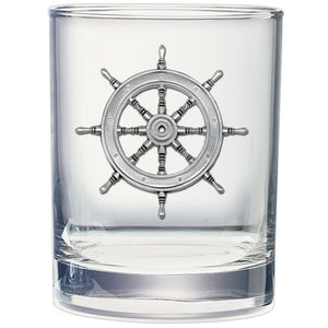 Ship Wheel Double Old Fashioned Glass