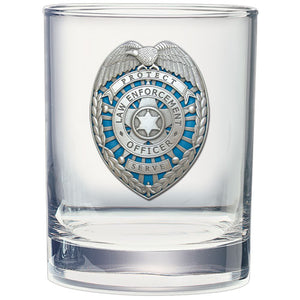 Law Enforcement Double Old Fashioned Glass