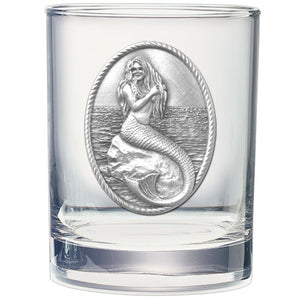 Mermaid Double Old Fashioned Glass
