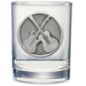 Guitars Double Old Fashioned Glass