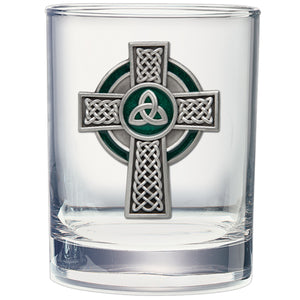 Celtic Cross Double Old Fashioned Glass
