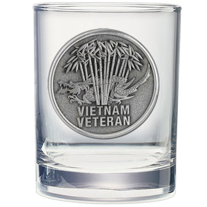 Vietnam Veteran Double Old Fashioned Glass