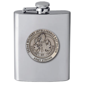 Military Intelligence Pewter Flask