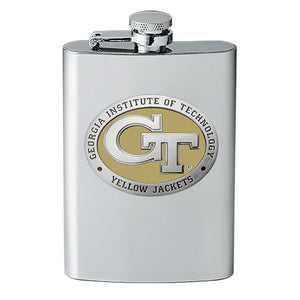 Georgia Tech GT Logo Flask