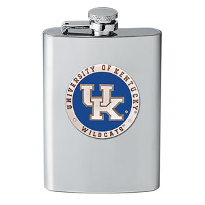 University of Kentucky UK Logo Flask