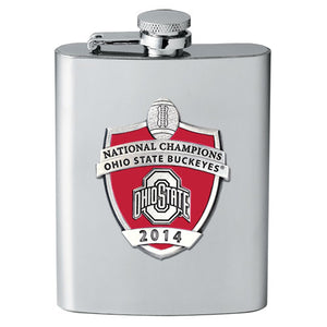 2014 Ohio State Football Championship Flask