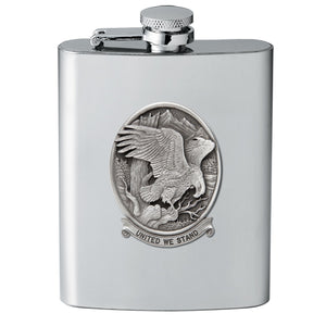 Bald Eagle w/ United We Stand Flask