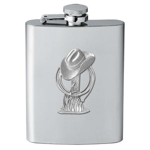 Cowboy Hat, Flask, Western