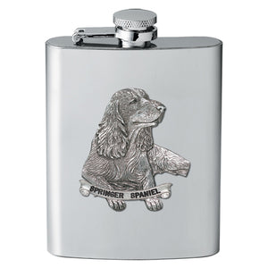 Springer Spaniel Flask
