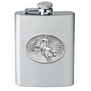 Flask, Bull Rider, Western