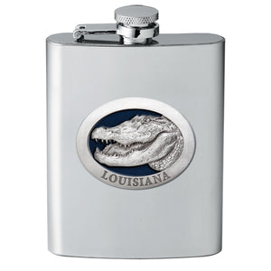 Alligator W/ Louisiana Flask
