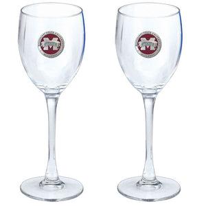Mississippi State University Bulldogs "M" Logo Goblets (Set Of 2)