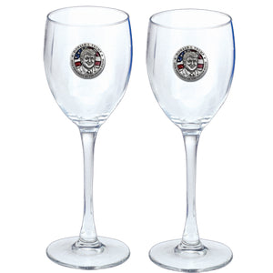 Donald Trump w/ Flag Goblets (Set of 2)