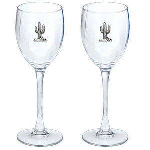 Saguaro Cactus Goblets (Set Of 2)