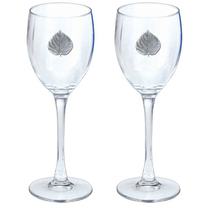 Aspen Leaf Goblets (Set Of 2)