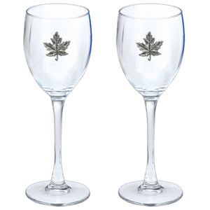 Maple Leaf Goblets (Set of 2)