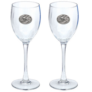 Motorcyle Goblets (Set Of 2)