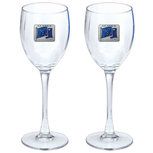 Alaska Flag Goblets (Set Of 2)