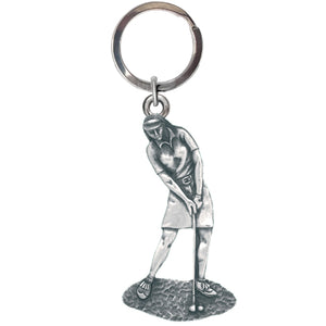 Lady Golfer Key Chain